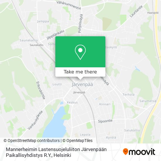 Mannerheimin Lastensuojeluliiton Järvenpään Paikallisyhdistys R.Y. map