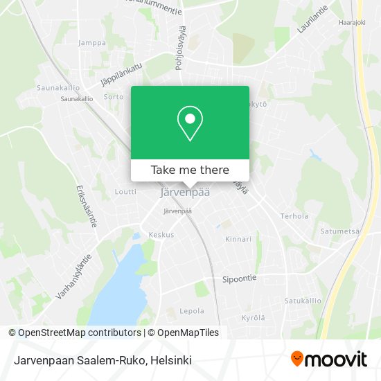 How to get to Jarvenpaan Saalem-Ruko in Järvenpää by Train or Bus?