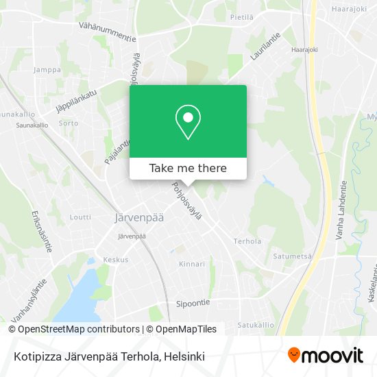 Kotipizza Järvenpää Terhola map