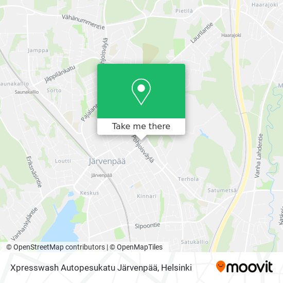 Xpresswash Autopesukatu Järvenpää map