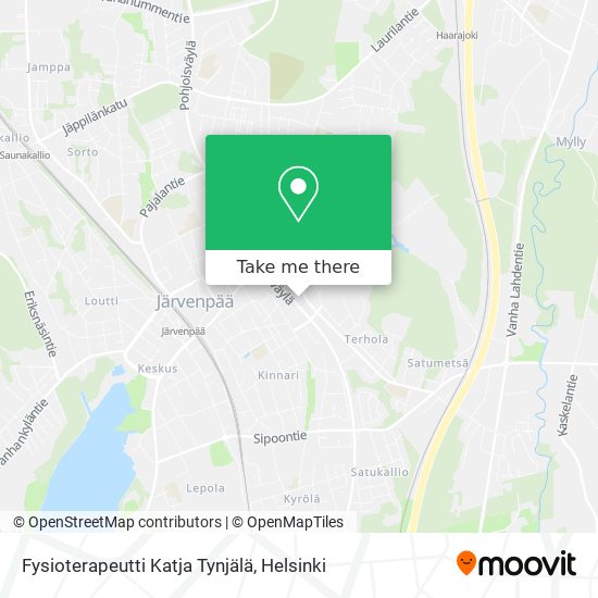 Fysioterapeutti Katja Tynjälä map