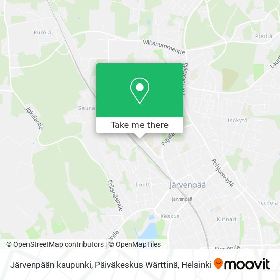 Järvenpään kaupunki, Päiväkeskus Wärttinä map