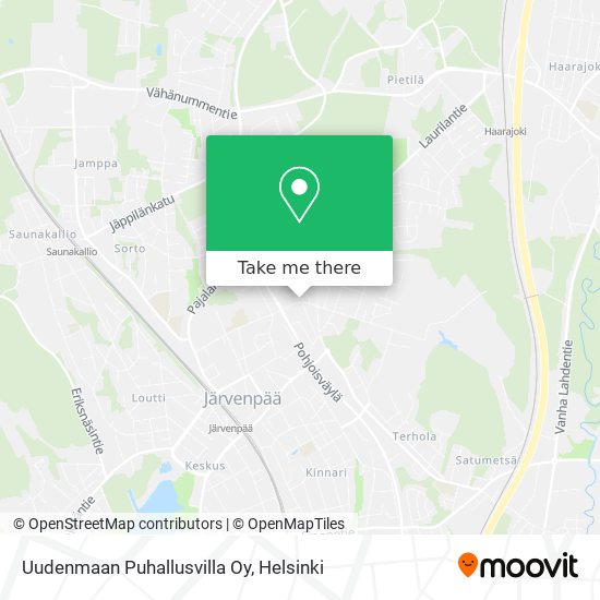 Uudenmaan Puhallusvilla Oy map