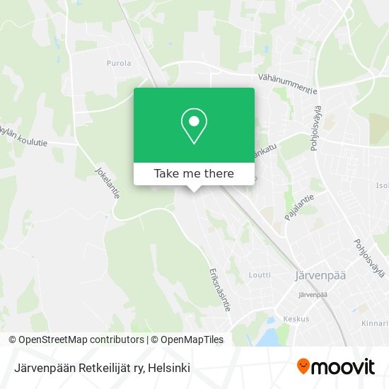 Järvenpään Retkeilijät ry map