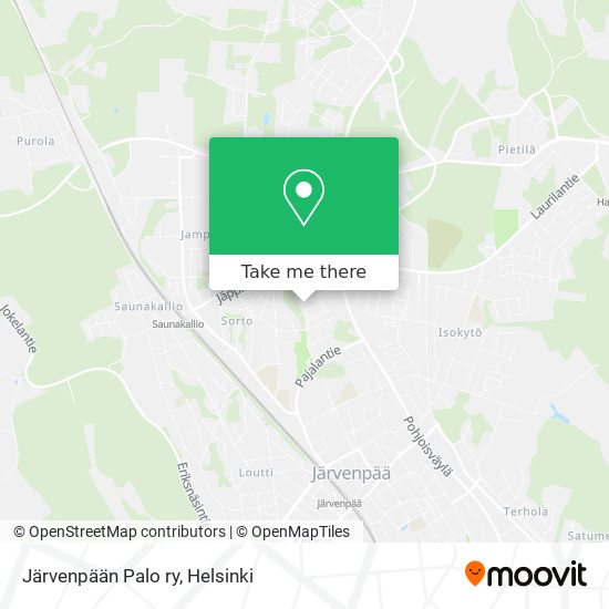Järvenpään Palo ry map