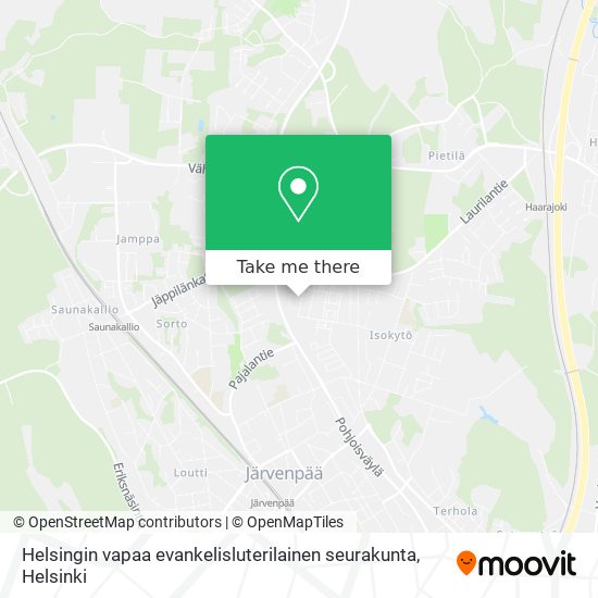 Helsingin vapaa evankelisluterilainen seurakunta map