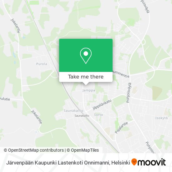 Järvenpään Kaupunki Lastenkoti Onnimanni map