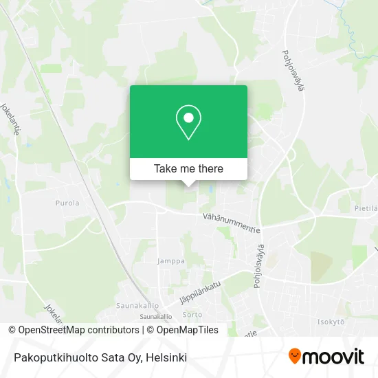 Pakoputkihuolto Sata Oy map