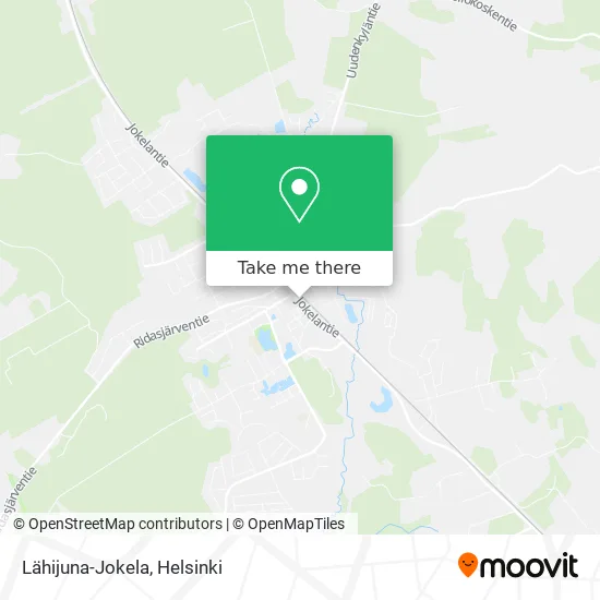 Lähijuna-Jokela map