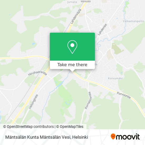 Mäntsälän Kunta Mäntsälän Vesi map