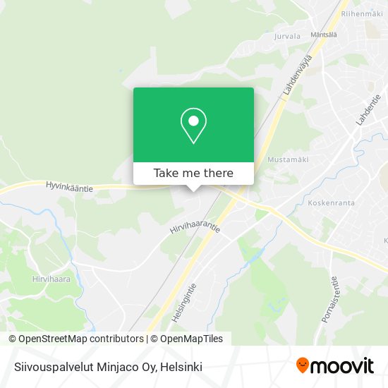 Siivouspalvelut Minjaco Oy map