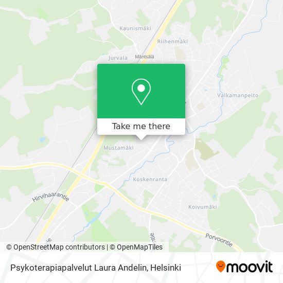 Psykoterapiapalvelut Laura Andelin map