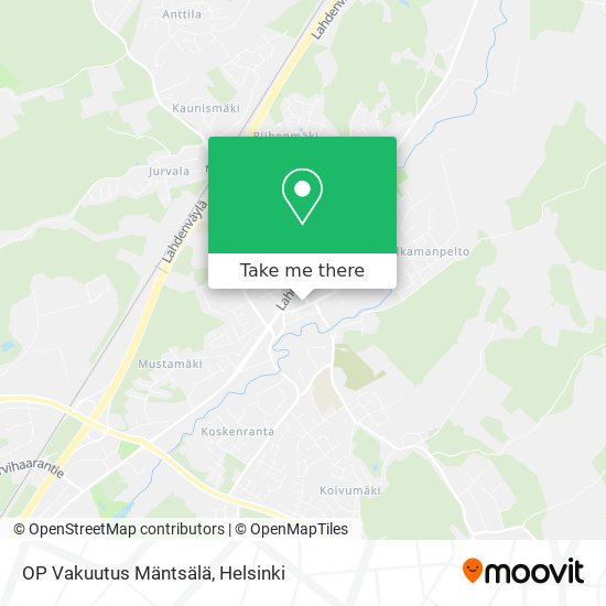 OP Vakuutus Mäntsälä map