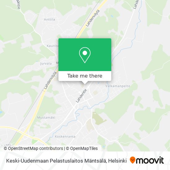 Keski-Uudenmaan Pelastuslaitos Mäntsälä map