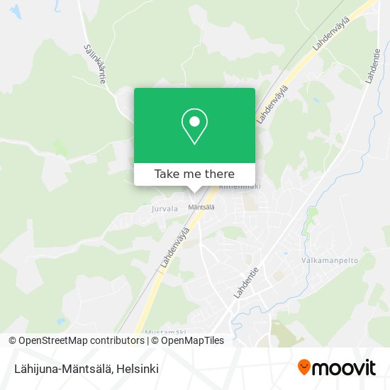 Lähijuna-Mäntsälä map