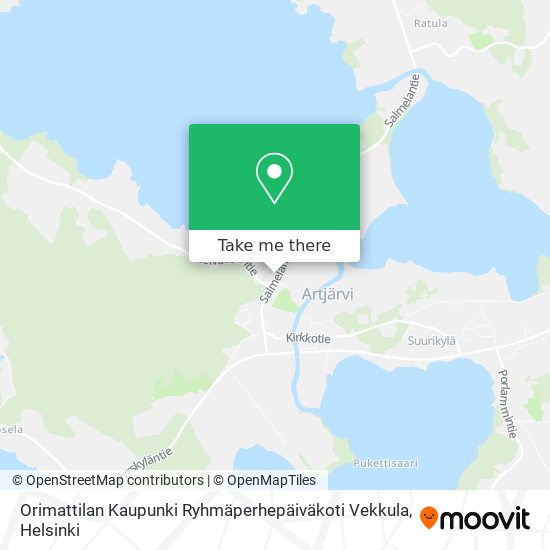 Orimattilan Kaupunki Ryhmäperhepäiväkoti Vekkula map