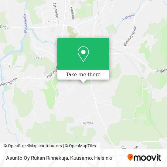 Asunto Oy Rukan Rinnekuja, Kuusamo map