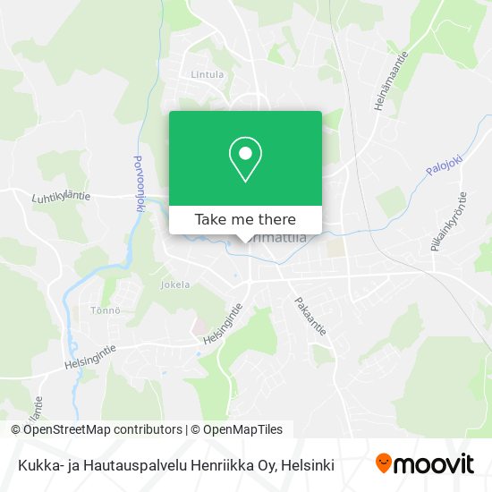 Kukka- ja Hautauspalvelu Henriikka Oy map