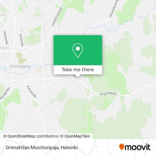 Orimattilan Moottoripaja map