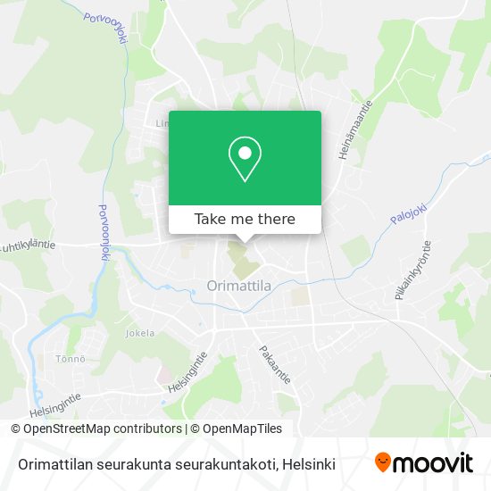 Orimattilan seurakunta seurakuntakoti map
