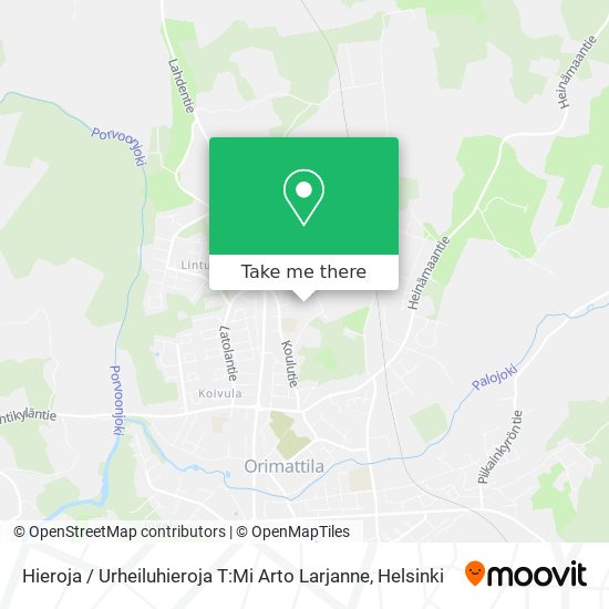 Hieroja / Urheiluhieroja T:Mi Arto Larjanne map