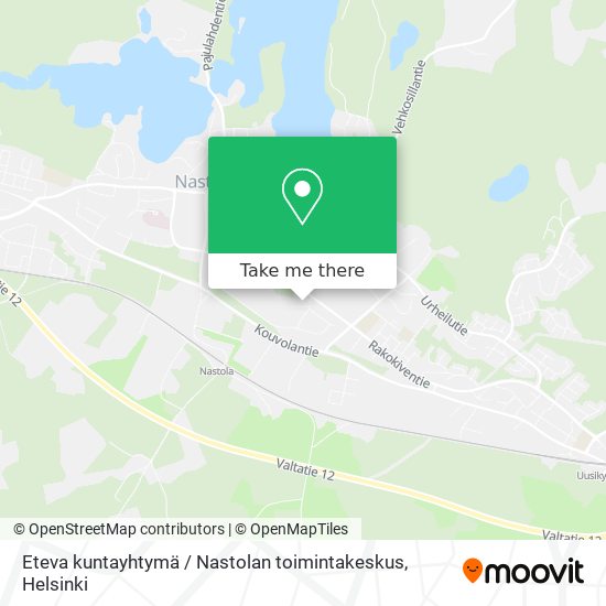 Eteva kuntayhtymä / Nastolan toimintakeskus map