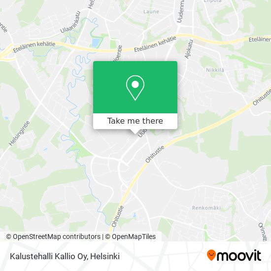 Kalustehalli Kallio Oy map