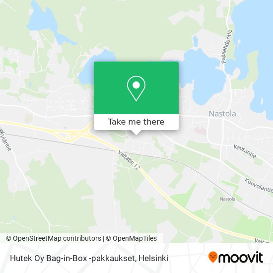 Hutek Oy Bag-in-Box -pakkaukset map