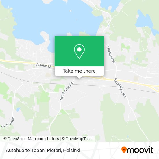 Autohuolto Tapani Pietari map