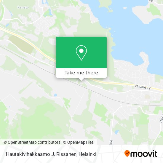 Hautakivihakkaamo J. Rissanen map