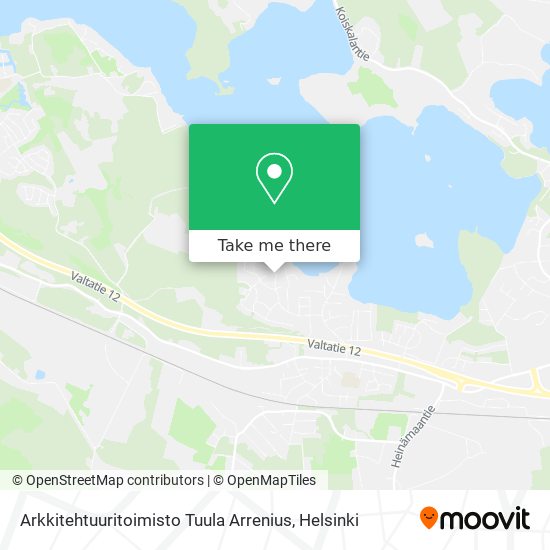 Arkkitehtuuritoimisto Tuula Arrenius map