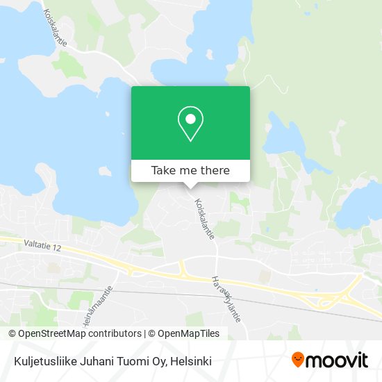 Kuljetusliike Juhani Tuomi Oy map