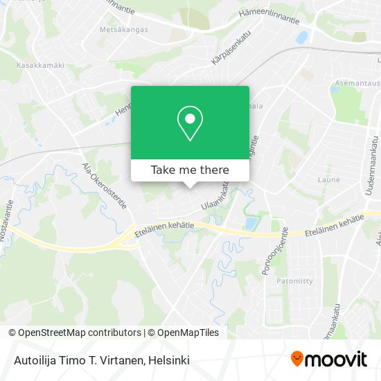 Autoilija Timo T. Virtanen map