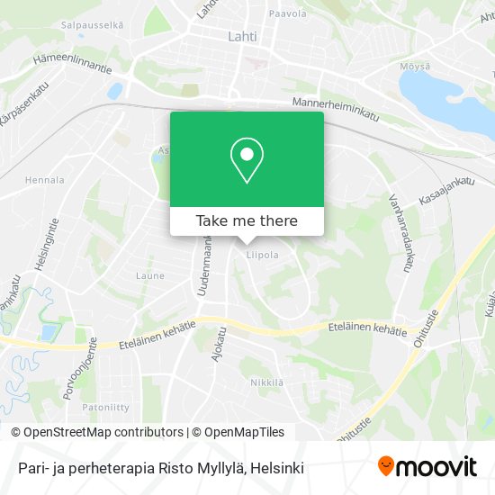 Pari- ja perheterapia Risto Myllylä map