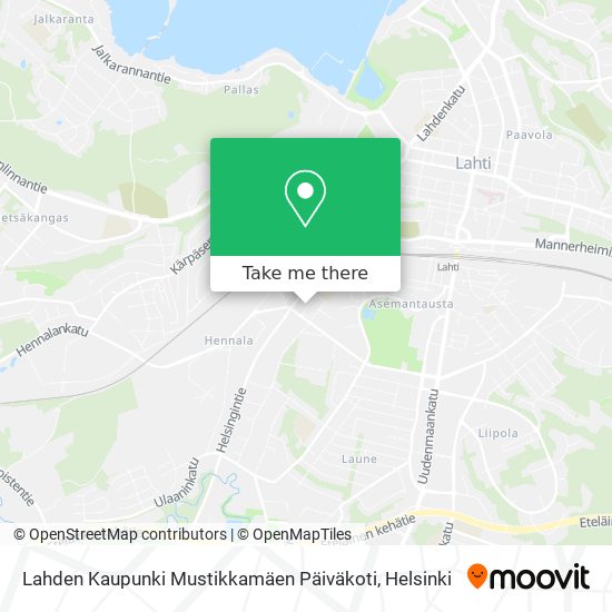 Lahden Kaupunki Mustikkamäen Päiväkoti map