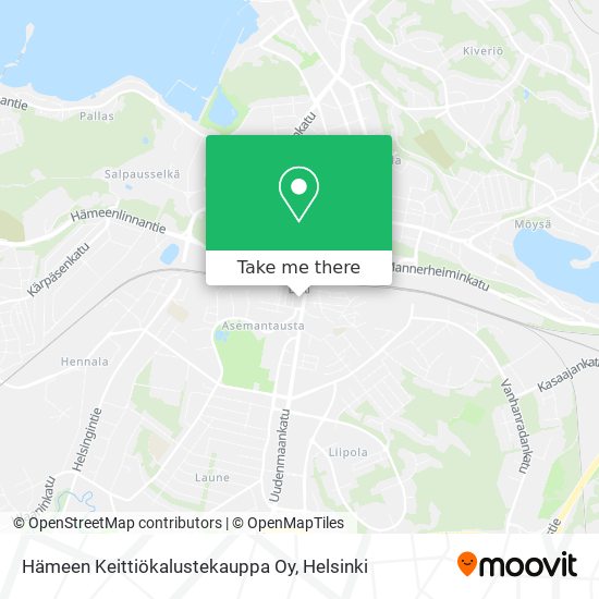 Hämeen Keittiökalustekauppa Oy map