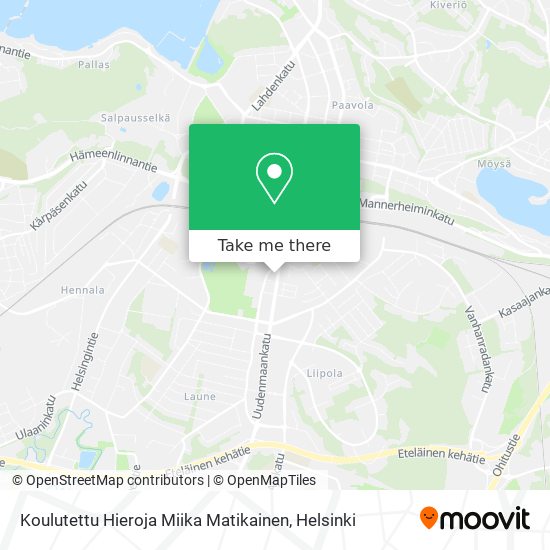 Koulutettu Hieroja Miika Matikainen map