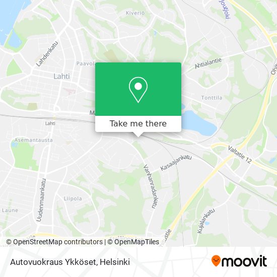 Autovuokraus Ykköset map