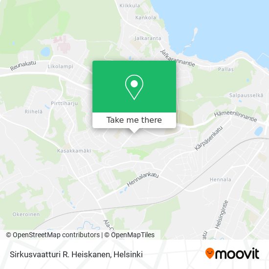 Sirkusvaatturi R. Heiskanen map