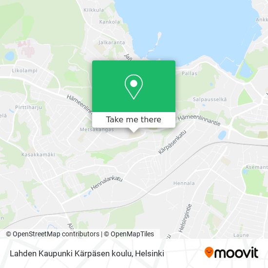 Lahden Kaupunki Kärpäsen koulu map