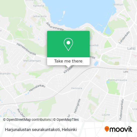 Harjunalustan seurakuntakoti map