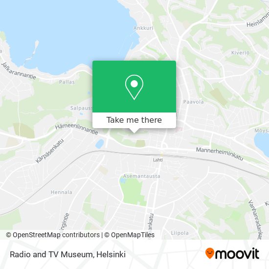 Radio and TV Museum map