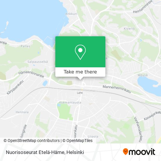 Nuorisoseurat Etelä-Häme map