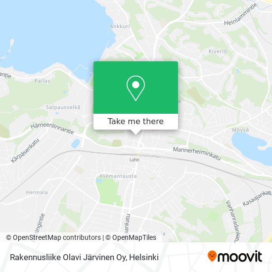 Rakennusliike Olavi Järvinen Oy map