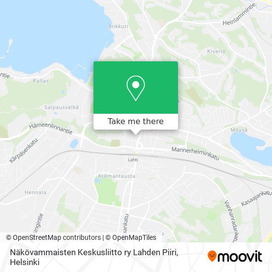 Näkövammaisten Keskusliitto ry Lahden Piiri map