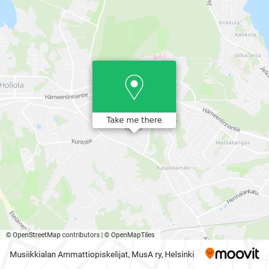 Musiikkialan Ammattiopiskelijat, MusA ry map