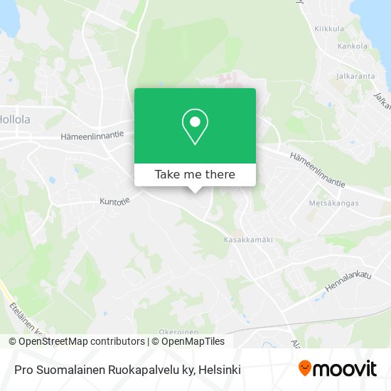 Pro Suomalainen Ruokapalvelu ky map