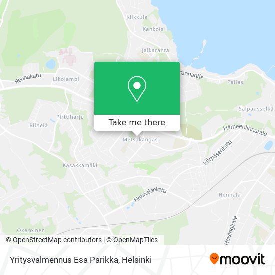 Yritysvalmennus Esa Parikka map