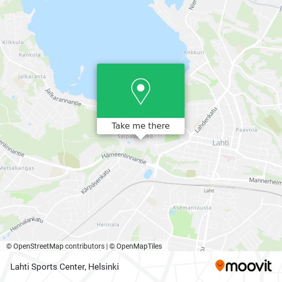 Lahti Sports Center map