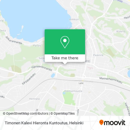 Timonen Kalevi Hieronta Kuntoutus map